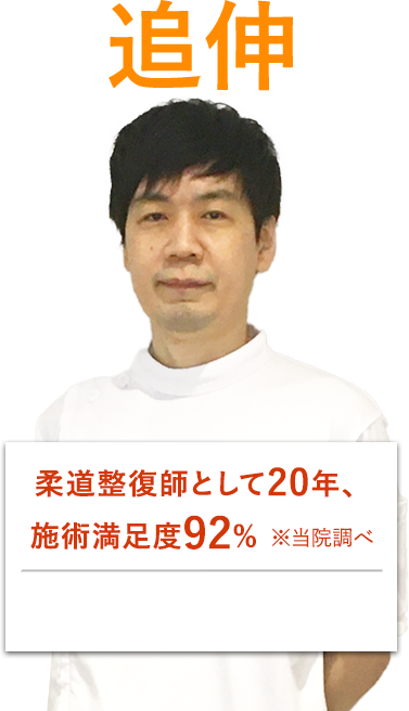 柔道整復師として15、延べ施術実績7000人